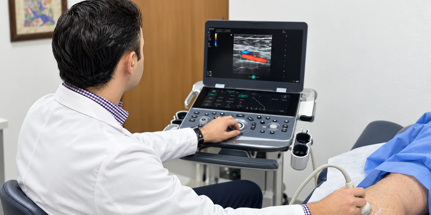 Ultrasonido Doppler a color para valorar várices, por el Dr. Ranulfo Zendejas en León