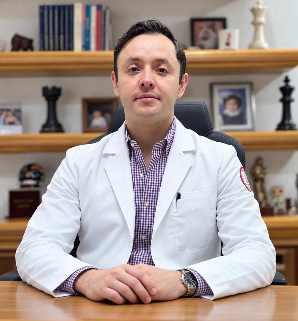 Dr. Ranulfo Zendejas, especialista en pie diabético, en su consultorio del Hospital Aranda de la Parra
